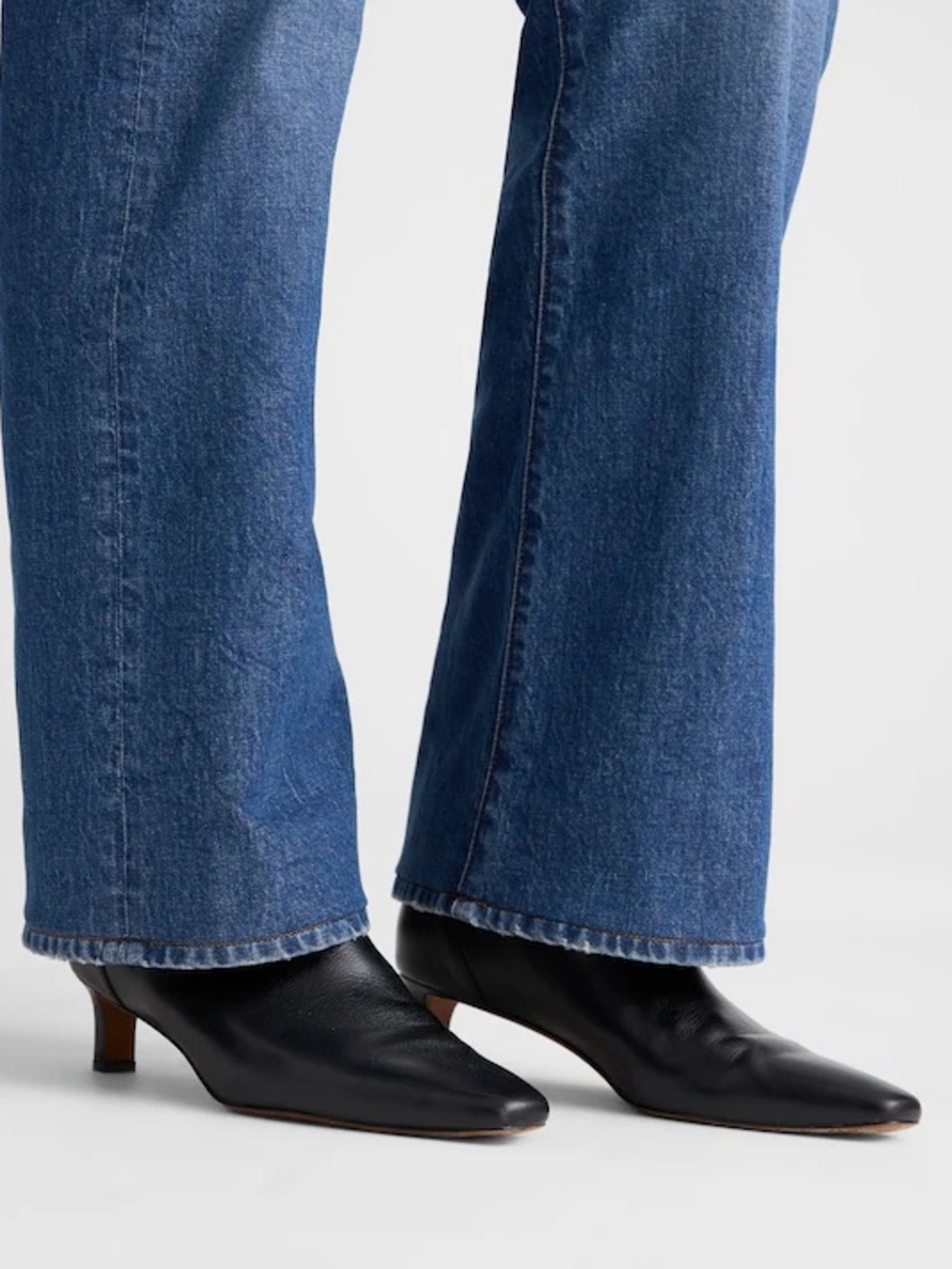 Madewell The Dimes Chelsea Boot Leather in Black Size 9 - Picture 4 of 11